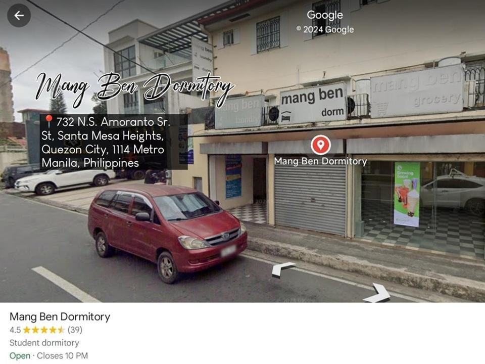 Mang Ben Dormitory Quezon City Exterior photo
